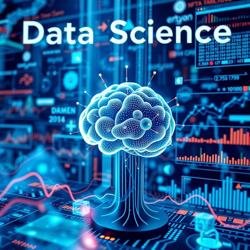 Imagen del curso de Ciencia de Datos mostrando visualizaciones de datos y algoritmos de machine learning.