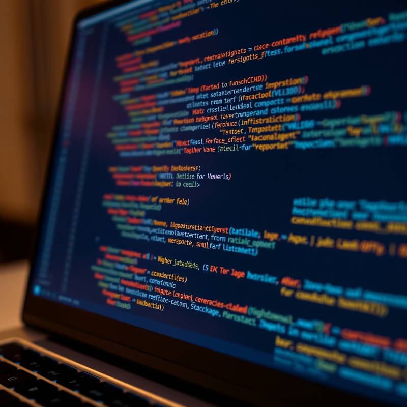 Imagen del curso de Desarrollo Web Moderno mostrando código HTML, CSS y JavaScript.